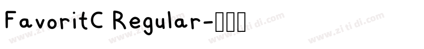 FavoritC Regular字体转换